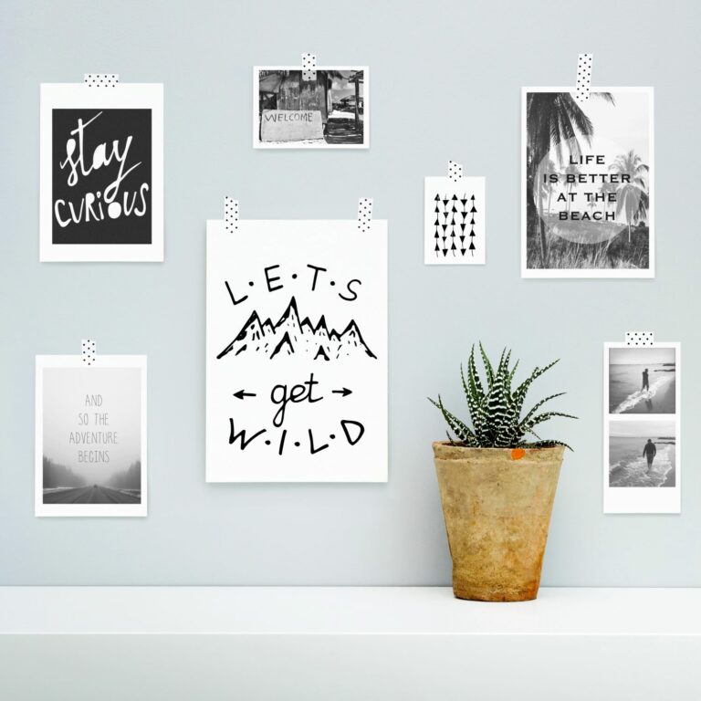 5 Ways to Hang Pictures without Damaging Your Walls - Artiv Photo Tiles by  Phototile