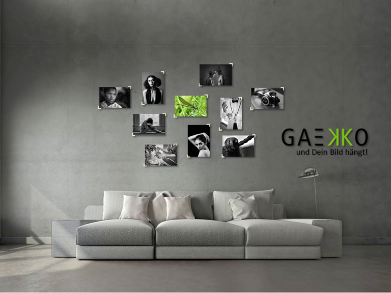 Adesivi Foto GAEKKO Angoli Per Foto Autoadesivi | Set Da 32 Pezzi | Appendere Foto Senza Fori - Nero Gekko Angoli Foto