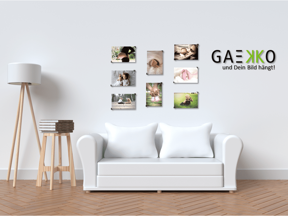 Fotos An Wand Kleben Ohne Rückstände Fotos ohne Rahmen an die Wand kleben – GAEKKO Bildaufhänger - Bilder